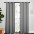 NICETOWN Bedroom Curtains Blackout Drapery Panels, Three Pass Microfiber Thermal Insulated Solid Ring Top Blackout Window Curtains/Drapes…