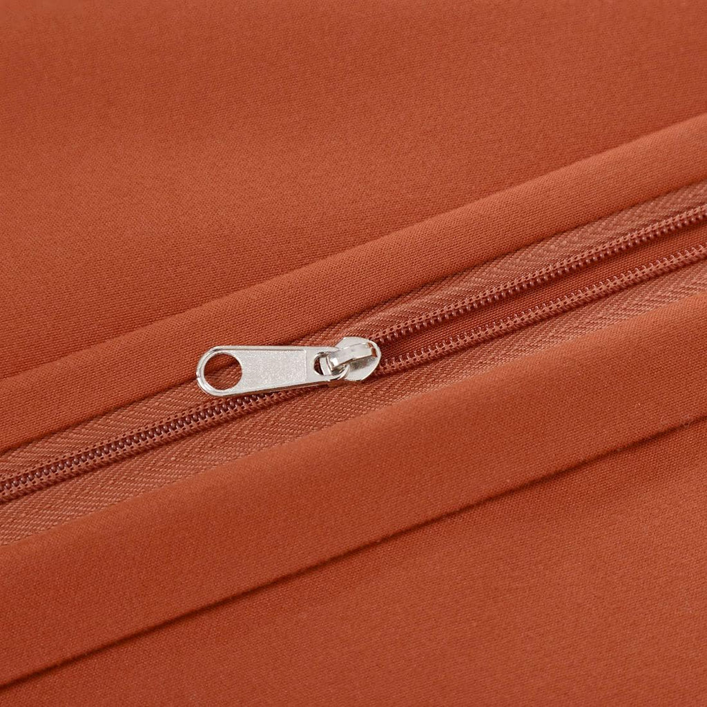 PiccoCasa Body Pillow Cover, 110 GSM Brushed Microfiber, Rust Color, Zipper Closure, Soft Long Cases for 20"x48" Body Pillows cotton
