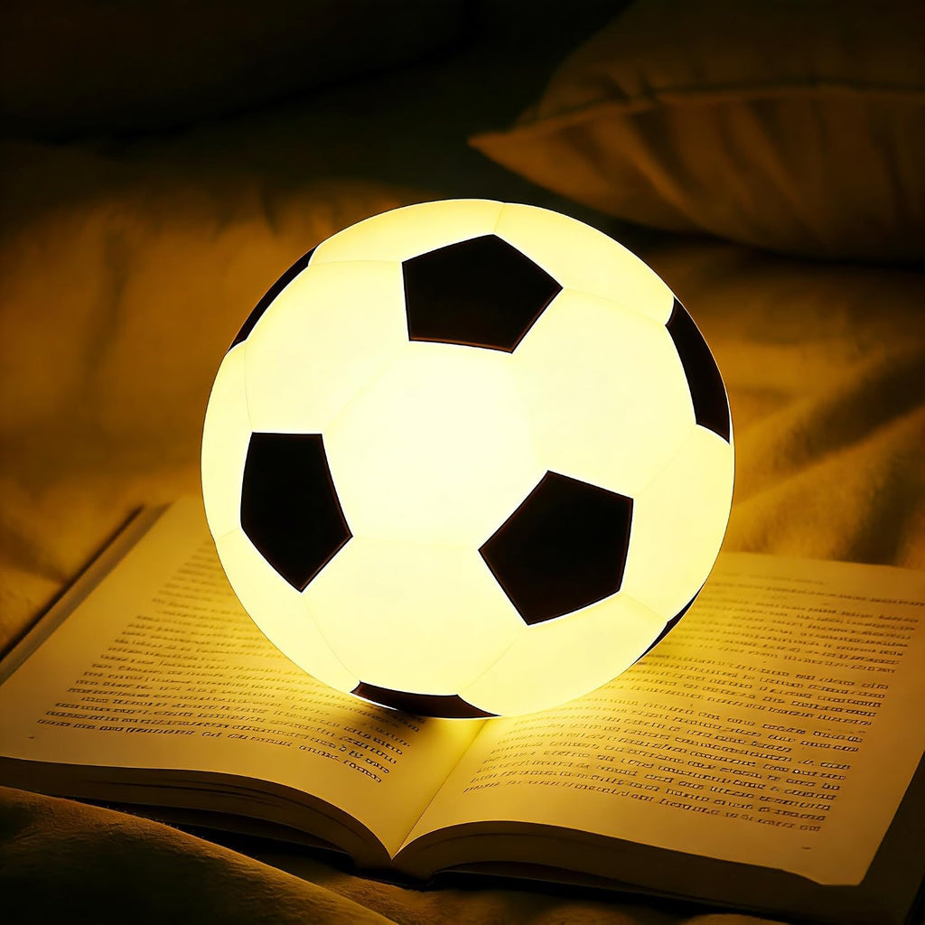 Tarinks Soccer Night Light for Kids, Rechargeable Touch Lamp, Silicone Soccer Ball Lamps, Cute Glowing Football Night light, Portable Nurse…