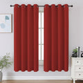 Cucraf Red Blackout Curtains 54 inch Length 2 Panels Set, Room Darkening Drapes for Living Room Bedroom, Thermal Insulated Light Blocking G…