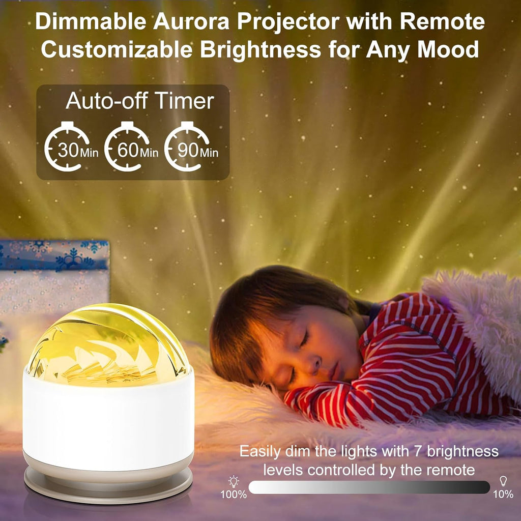 HUMIIEYE Northern Lights Projector, 13 Colors Aurora Night Light Projector for Bedroom, 3 Timers, Remote Galaxy Light Projector, Memory…