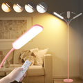 Marctronic Pink LED Floor Lamp, 18W 1800LM Bright Floor Lamp with Remote & Works with Smart Plug, Dimmable Timing Eye Caring Reading Light…