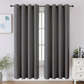 CUCRAF Light Grey Blackout Curtains 72 inch Length 2 Panels Set, Room Darkening Drapes for Living Room Bedroom, Thermal Insulated Light…