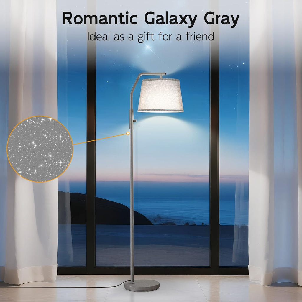 SUNMORY Floor Lamps for Living Room, 12W Bulb Included, Tall Lamp for Bedroom with Adjustable Head, Modern Standing Lamp, 0-100% Dimmable…