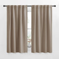 NICETOWN Blackout Curtain Panels for Living Room - (Taupe Color) 34x63 Inch, 2 Panels Set, Thermal Insulated Room Darkening Blackout…