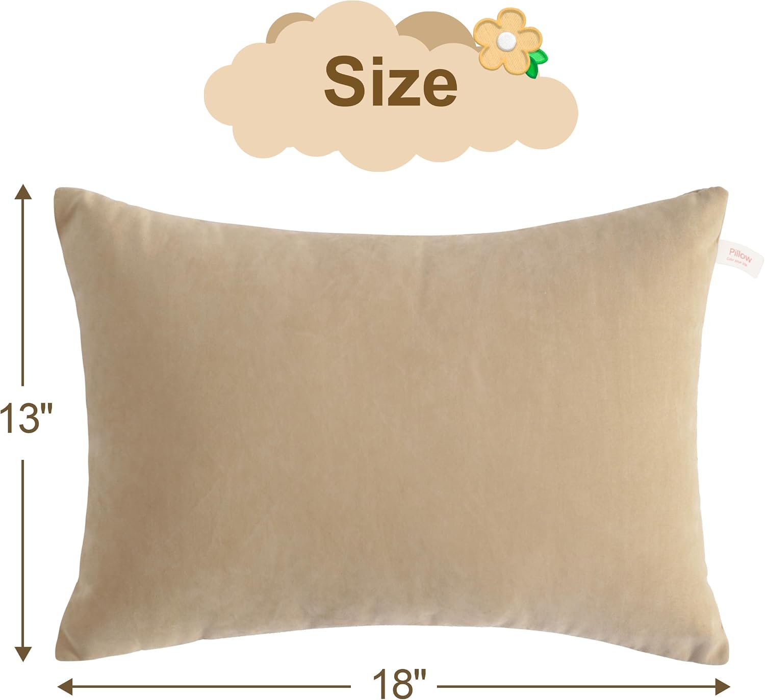BEDSUM Toddler Pillows, 13x18 Ultra Soft Microfiber Travel Pillow for Sleeping - Small Pillows for Kids Daycare, Flight and Neck Support…
