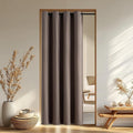Igemaeve Blackout Doorway Curtains 96 Inch Length, Closet Curtain for Open Closet, Khaki Grommet Energy Saving Thermal Insulated for French…
