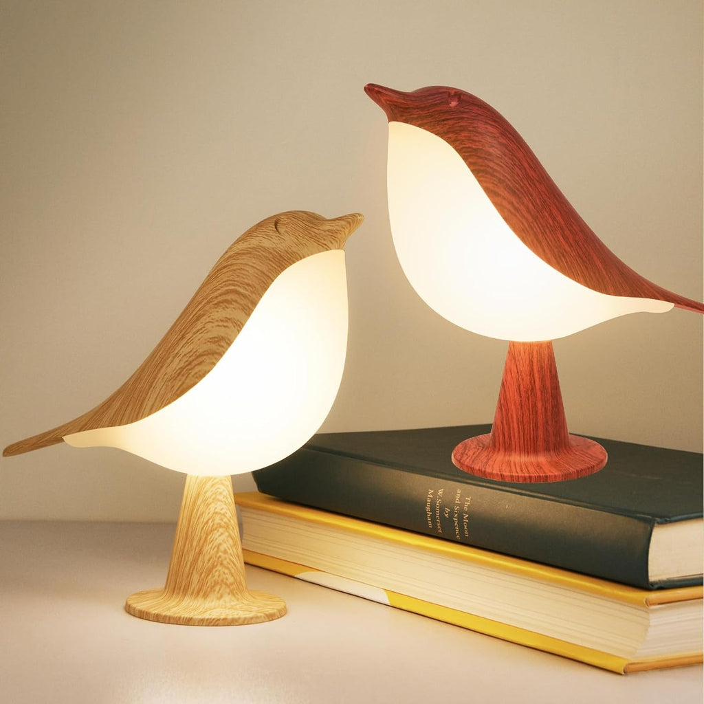 Deogos 2 Cute Bird Lamps Combo, Small Bedside Lamps with 3 Color Temperature and Adjustable Brightness, Rechargeable Cordless Lamp for…