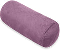 1 MIDDLE ONE Bolster Pillow with Removable Velvet Cover, Round Cylinder Neck Roll Pillow for Head, Back, Leg Support, Decorative Bed and…