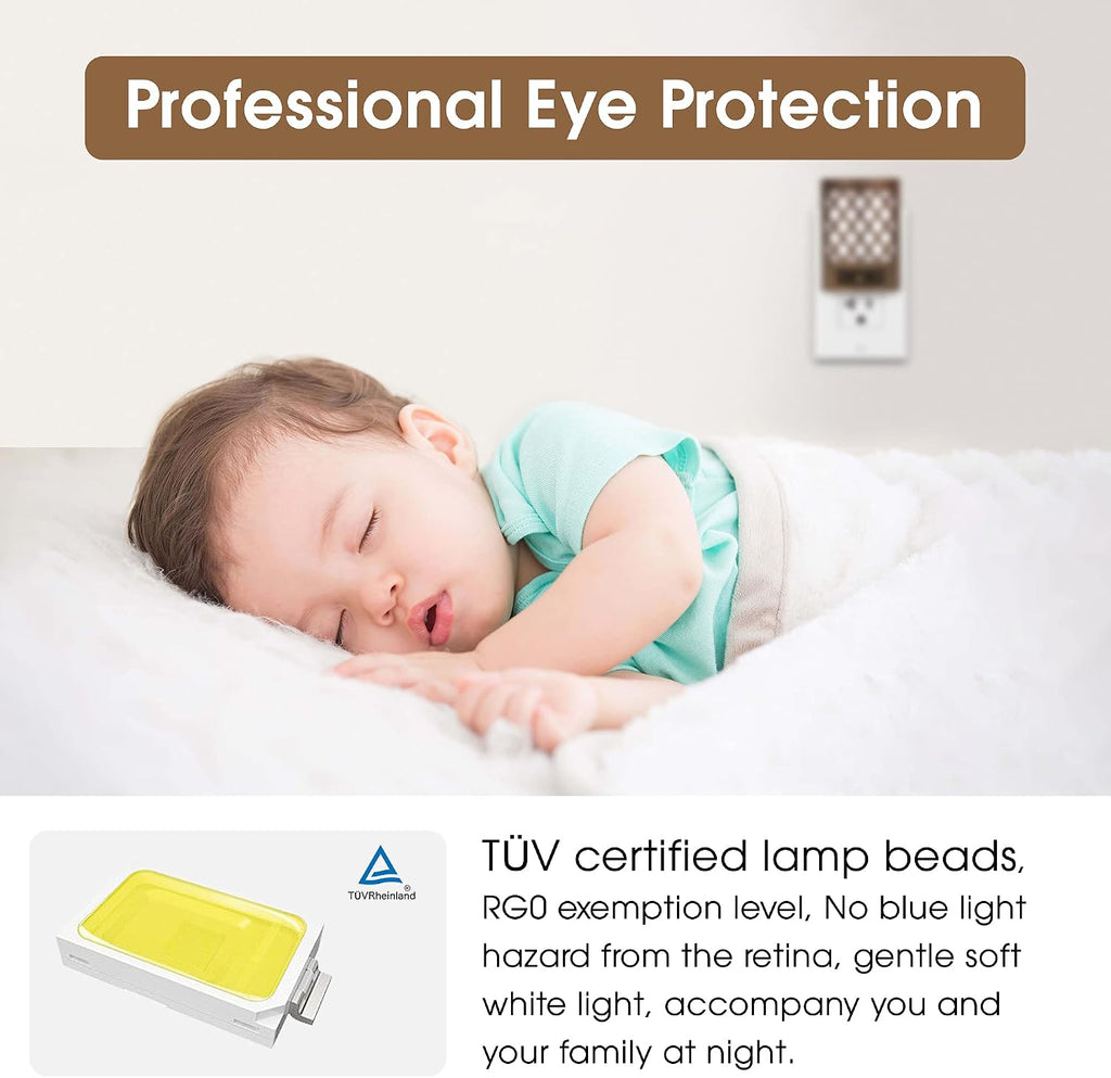 DORESshop LED Plug in Night Light [2 Pack], Night Lights Plug Into Wall, Dusk to Dawn Sensor Night Light, Decorative Night Lights…
