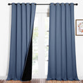Nicetown 100% Blackout Curtains 95 inches Long, Pair of Energy Smart & Noise Blocking Out Drapes for Baby Room Window, Thermal Insulated Gu…