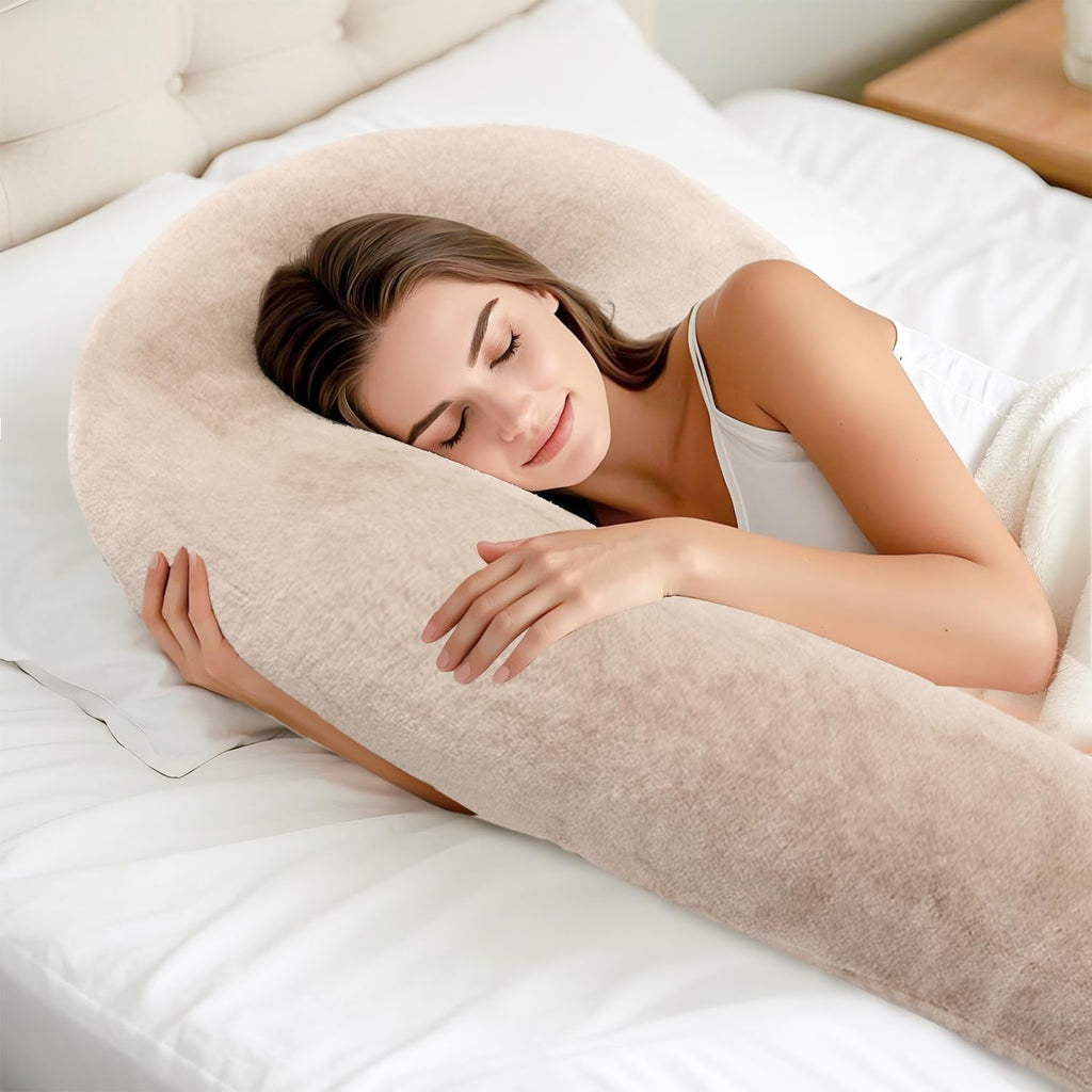 SchnauzerHome SCHNAUZER HOME Body Pillow for Adults - Soft Long Bed Pillows Insert for Sleeping - Shredded Memory Foam and Removable Washab…