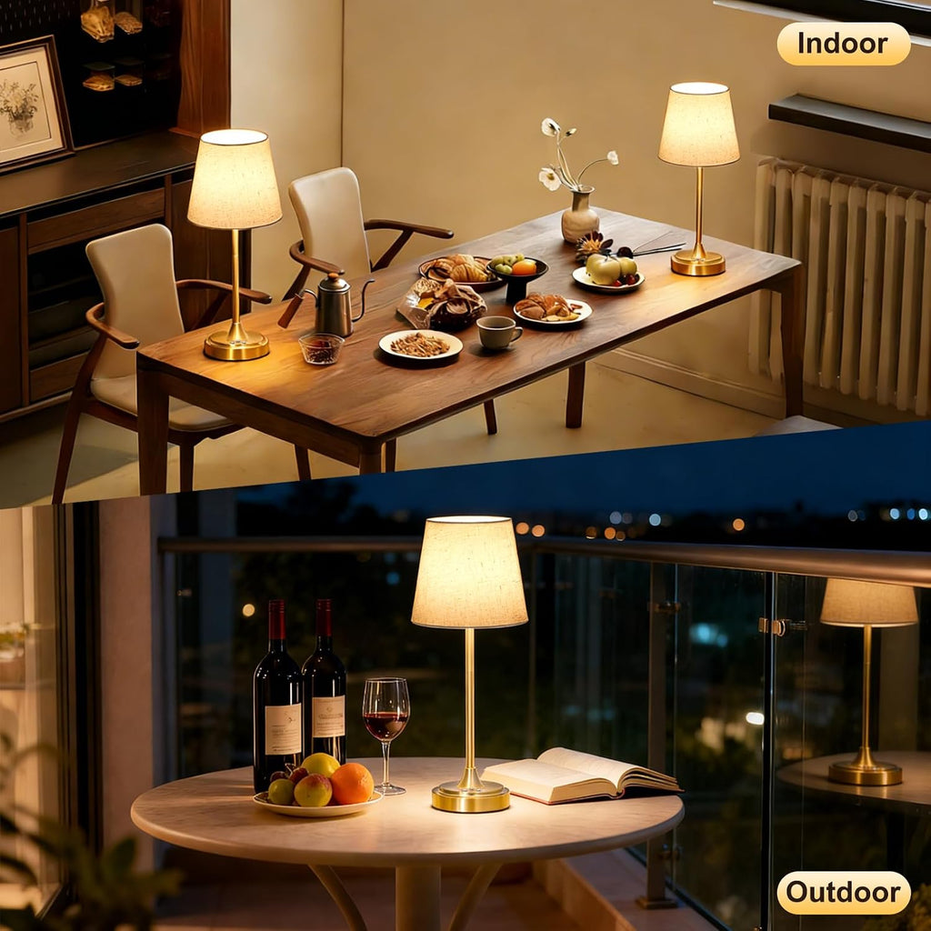 Wowag Cordless Table Lamp Rechargeable,5000mAh Battery Operated Desk Lamp,3 Colors & 7 RGB Stepless Dimmable, Touch Control Ambient Light…