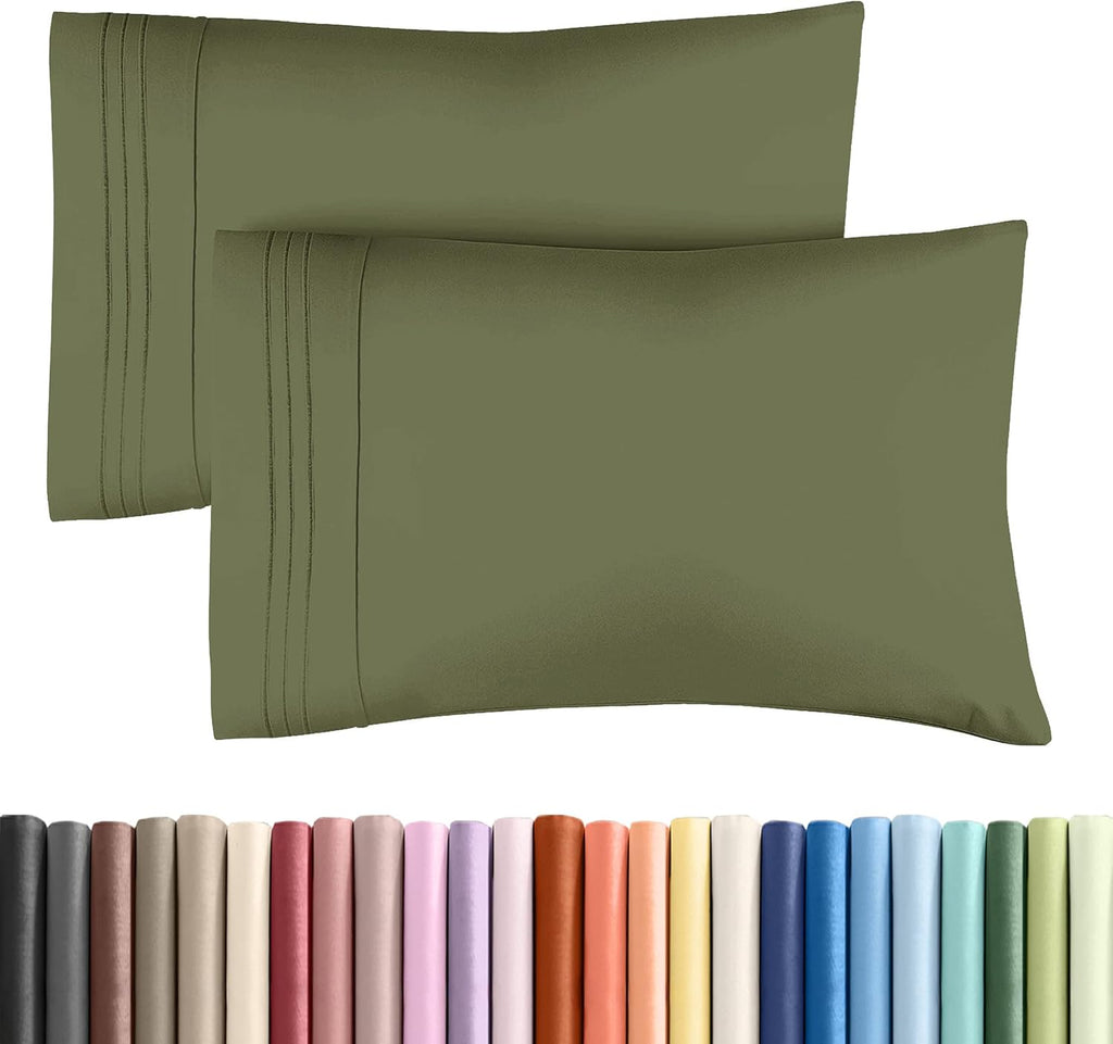 Queen Pillow Cases Set of 2 - Ultra Soft Hotel Quality Pillowcase Covers - Comfy, Cozy & Wrinkle Free - Shrink, Stain & Fade Resistant…