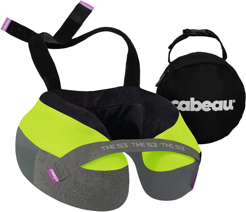 Cabeau Travel Neck Pillow for Airplanes – The Neck’s Evolution, TNE S3 – Supportive Memory Foam Design for Long Haul Flights – Attachable…