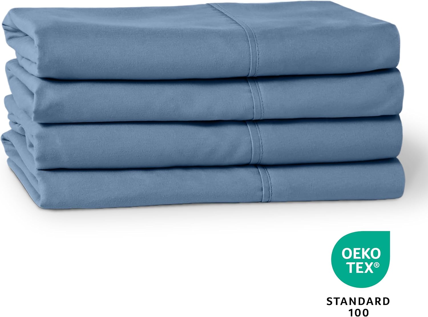 BareHome Bare Home Microfiber Bulk Pillow Cases - King Set of 4 - Cooling Pillowcases - Double Brushed - Coronet Blue Pillowcases 4 Pack -…