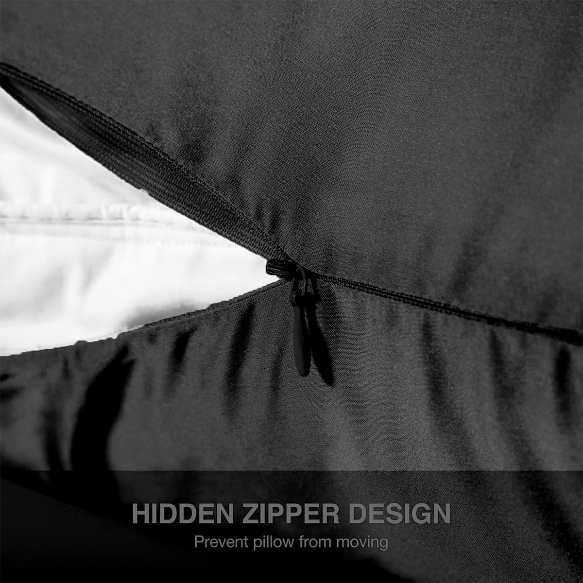 Mulberry Silk Pillow Cases Queen Size with Hidden Zipper, Ultra Smooth and Soft Breathable Cooling Silk Satin Pillowcase for Hair and…