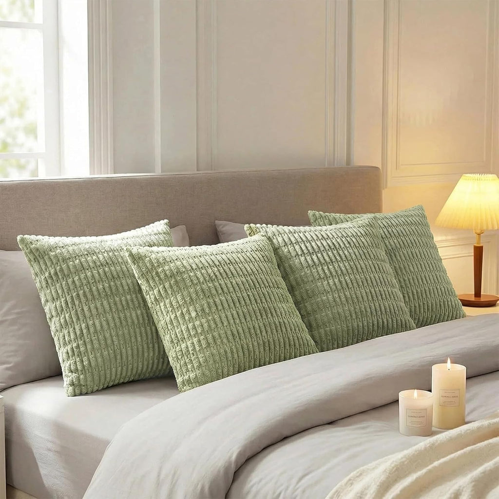 Fancy Homi 4 Packs Decorative Throw Pillow Covers for Living Room Couch Bed, Modern Farmhouse Boho Home Décor Accent Cushion Case, 20" x…