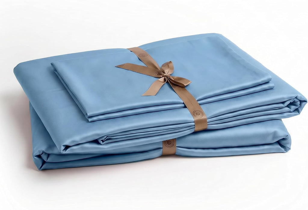 Perupima Peru Pima 415 Thread Count Percal Full Sheet Set - 100% Peruvian Pima Cotton, 4 Piece (Flat, Fitted, 2 Pillowcases) - Cooling, Cri…