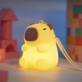 Mini Capybara Night Light, 7 Colors Dimmable Bedside Lamp, Touch Control Night Lamp, Used for Camping Party Room Decor (Mini Capybara)
