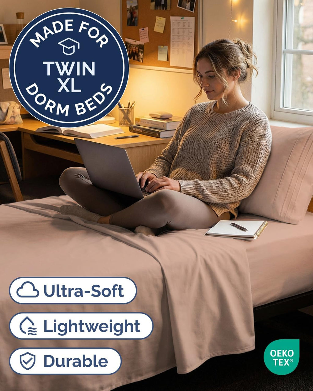 Twin XL Size 3 Piece Sheet Set - Comfy Breathable & Cooling Sheets - Hotel Luxury Bed Sheets for Women & Men - Deep Pockets, Easy-Fit…