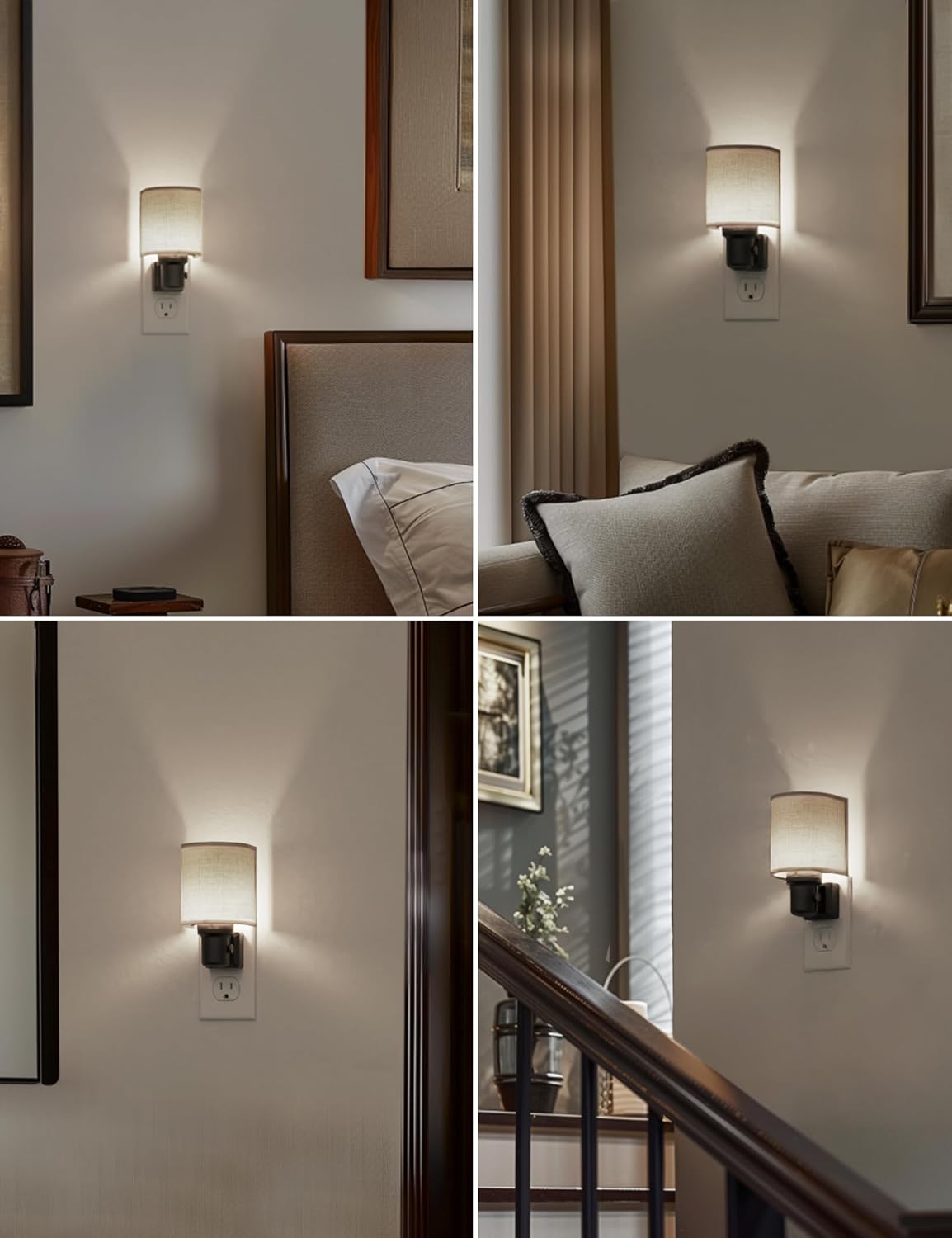 L LOHAS LED Bright Night Lights Plug into Wall, Plug in Night Light Dimmable, Daylight White, Decorative Nightlights Plug in Wall, Light…