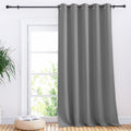 NICETOWN Sliding Door Curtains, Wide Thermal Blackout Patio Door Curtain Panel, Sliding Door Drapes/Draperies with Grommet Top (Silver…