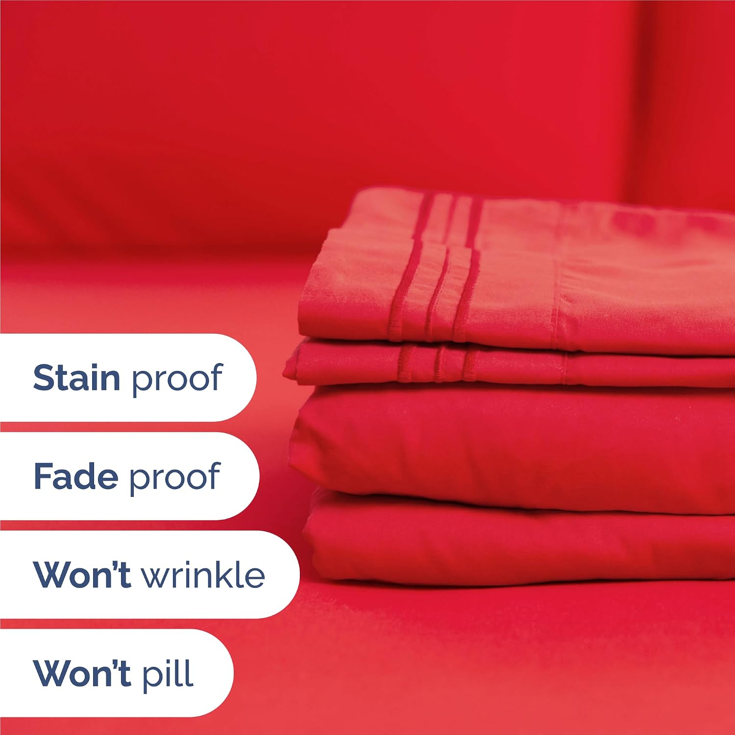 King Size 4 Piece Sheet Set - Comfy Breathable & Cooling Sheets - Hotel Luxury Bed Sheets for Women & Men - Deep Pockets, Easy-Fit, Extra…