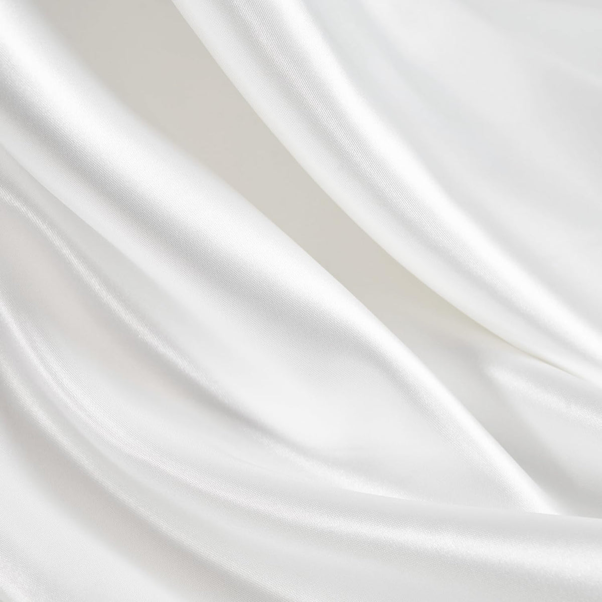 Golal Satin Sheets King Size - 4 Pieces Luxury Silky Soft Bed Sheets, Wrinkle-Free White Satin Silk Sheet Set with 1 Deep Pocket Fitted She…