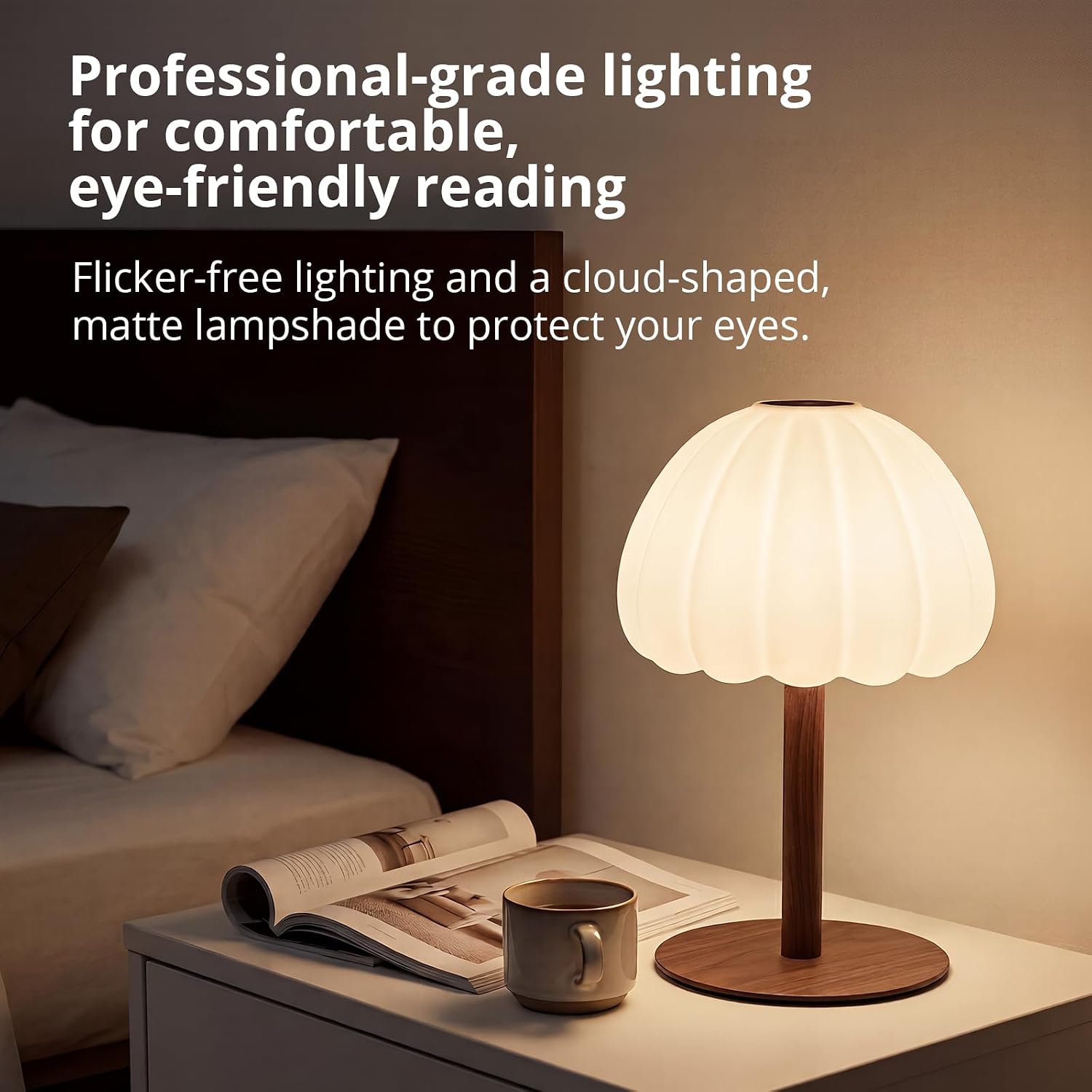 Hifree Rechargeable Waterproof Shower Lamp, IP65 Cordless Touch Dimmable Small Desk Light for Inside Shower, 4500mAh Battery Operated…