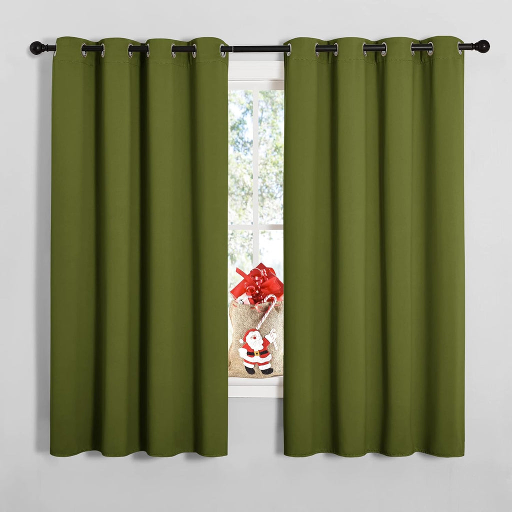 NICETOWN Bedroom Curtain Panels Blackout Draperies, Thermal Insulated Solid Grommet Blackout Curtains/Drapes (One Pair, 55 by 68-inch…