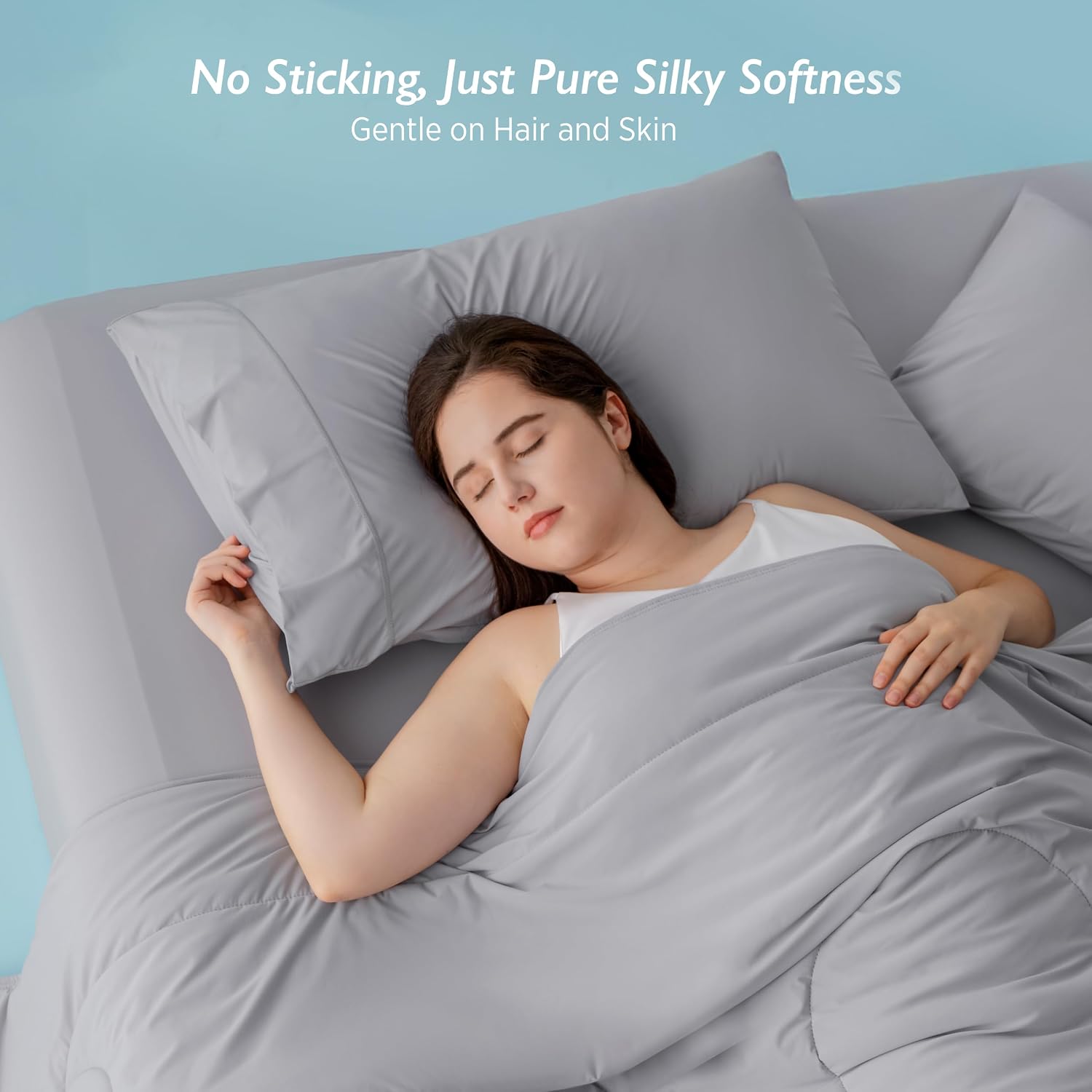 Breescape Cooling Pillow Cases King Size - BlendTekTM Dry & Cool Technology for Hot Sleepers and Night Sweats, Ultra Soft & Smooth Pillowcas…