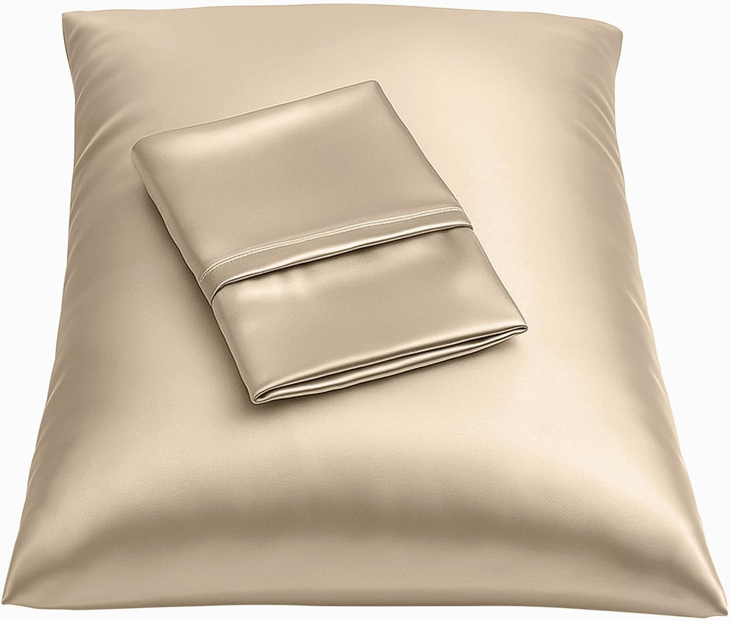 Blissford Satin Pillowcase with Zipper, for Hair and fabric comfort, Feels Soft and Cool Like a Silk Pillowcase, Satin Pillow Cases 2…