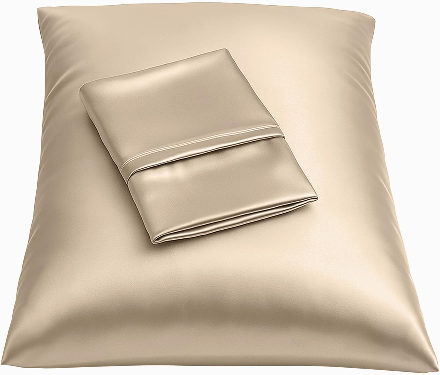 Blissford Satin Pillowcase with Zipper, for Hair and fabric comfort, Feels Soft and Cool Like a Silk Pillowcase, Satin Pillow Cases 2…