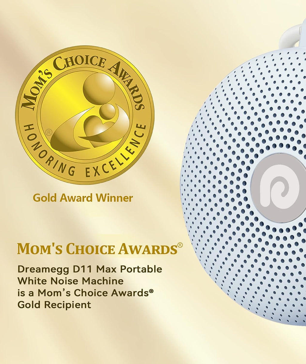 Dreamegg White Noise Machine - Portable Sound Machine for Baby Adult, Features Powerful Battery, 21 Soothing Sound, Noise Canceling for Off…