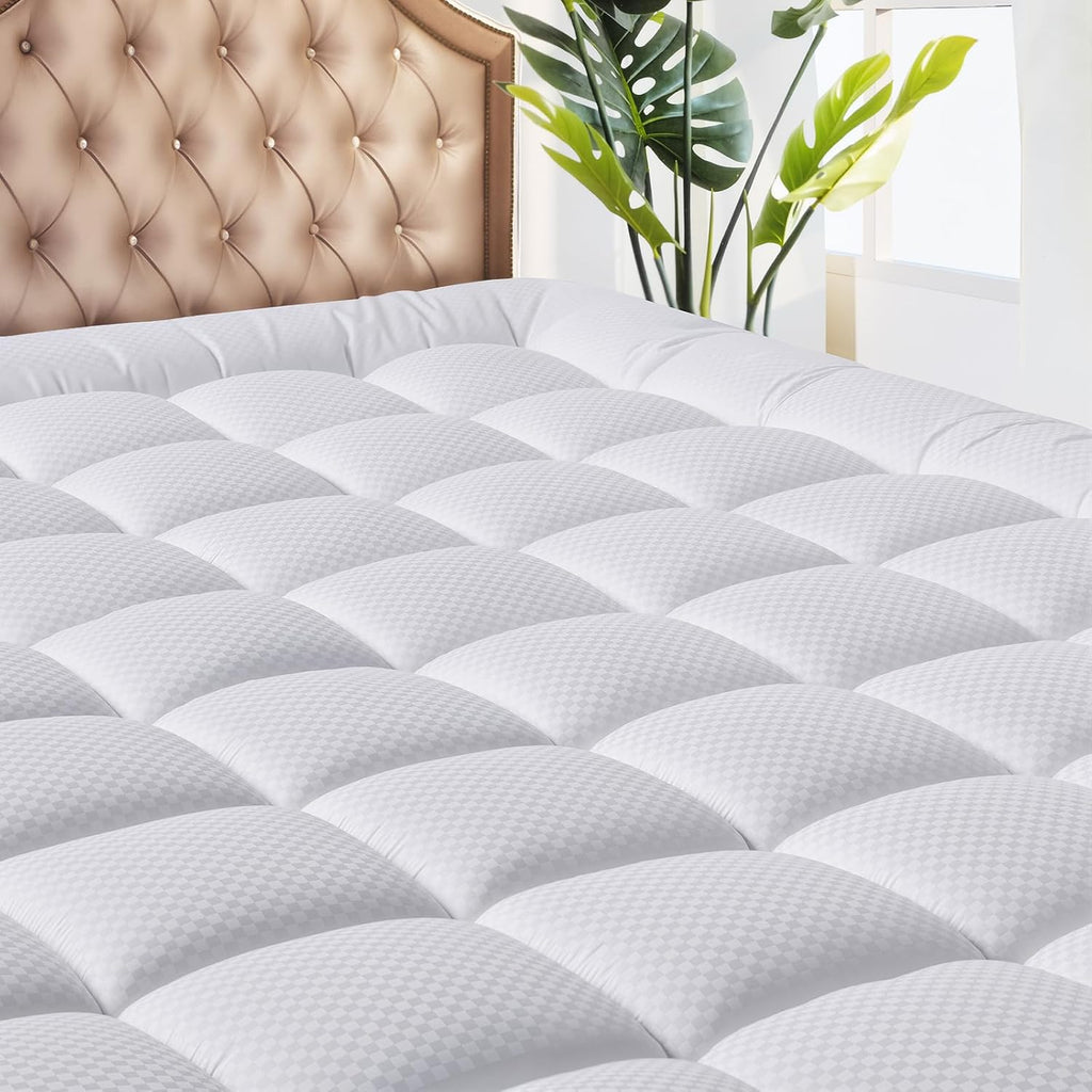 Matbeby Twin Size Mattress Pad - Cooling Breathable Mattress Topper, Quilted Fitted Mattress Protector, Pillow Top Mattress Cover with 8-21…