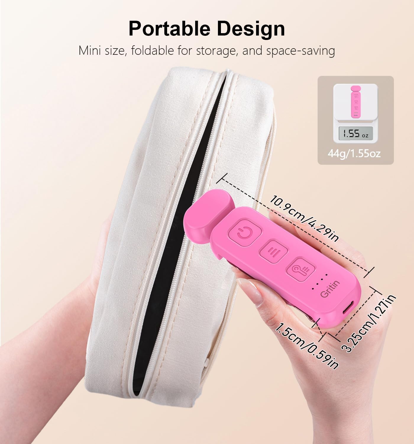 Gritin Reading Light, Book Light for Reading in Bed-Eye Caring 3 Colors, 5-Level Dimmable Brightness, Long Lasting, Compact Size…