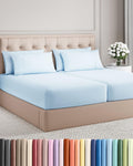 Split King 7 Piece Sheet Set - Comfy, Breathable & Cooling - Soft Hotel Luxury Bedding for Women, Men, Kids, Teens and Children - 1 Flat…