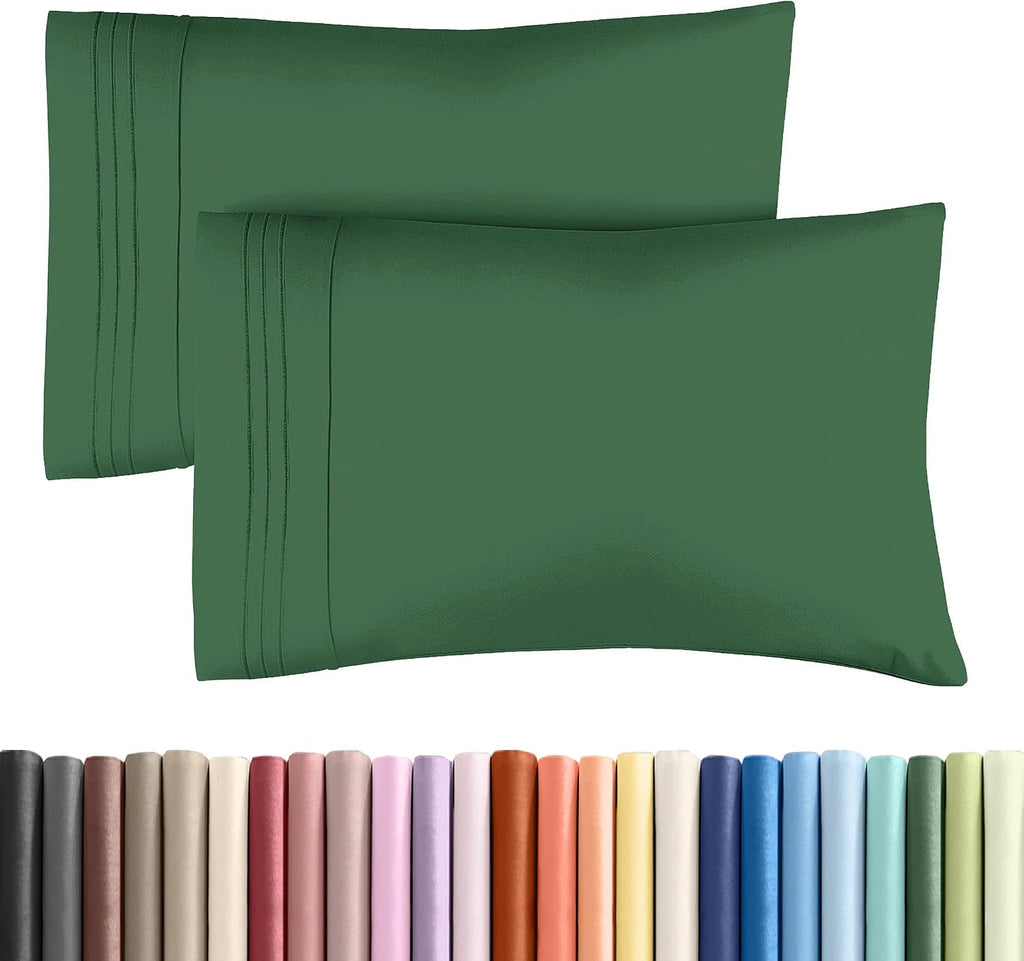 Queen Pillow Cases Set of 2 - Ultra Soft Hotel Quality Pillowcase Covers - Comfy, Cozy & Wrinkle Free - Shrinkage and Fade Resistant…