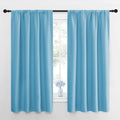 NICETOWN Kitchen Blackout Curtains Panels - Window Treatment Thermal Insulated Room Darkening Rod Pocket Drapes for Bedroom (Teal Blue…