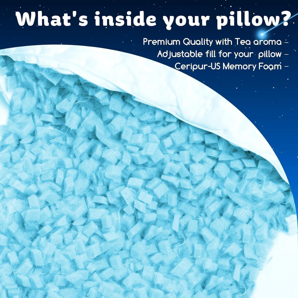 KUCEY Body Pillow for Side Sleeper with Neck and Shoulder Pain, Adjustable Shredded Memory Foam Pillows, Cooling Pillow for hot Sleepers…