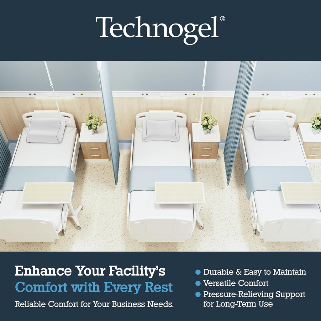 Technogel Anatomic Cooling Gel Pillow – Dual-Height (5.5" & 4.5") Cervical Spine Support, Memory Foam Base, Pillow for Neck, Washable Cove…