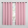NICETOWN Bedroom Curtain Panels Blackout Draperies, Thermal Insulated Solid Grommet Blackout Curtains/Drapes (Crystal Pink, 1 Pair, 55 by…