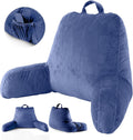 ACH Reading Pillow with Arms for Adults - Adjustable Memory Foam Bed Rest Pillow, Lumbar & Neck Back Support, Soft Velvet Cover Machine…