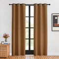 NICETOWN Window Curtain Panels, Gold Brown, 1 Pair, 34 by 80-inch, Thermal Curtains Insulated Solid Grommet Blackout Draperies/Drapes for…