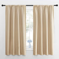 NICETOWN Room Darkening Curtains for Bedroom - Triple Weave Home Decoration Thermal Insulated Solid Window Drapes (Set of 2 Panels, 42 x…