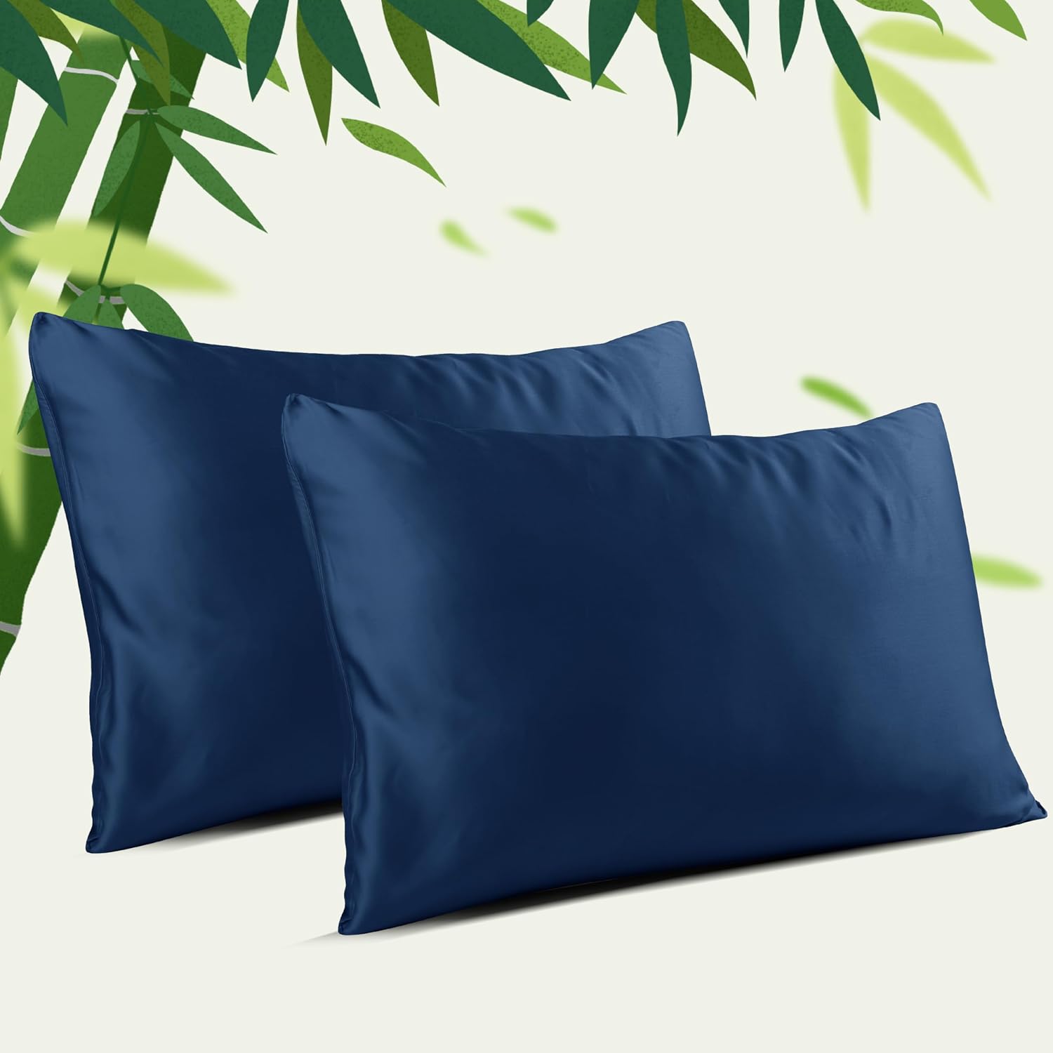 4-Pack Bamboo Viscose Zippered Pillow Cases King Size, 400 Thread Count Cooling Pillow Protectors for Hot Sleepers, Luxurious Hotel…