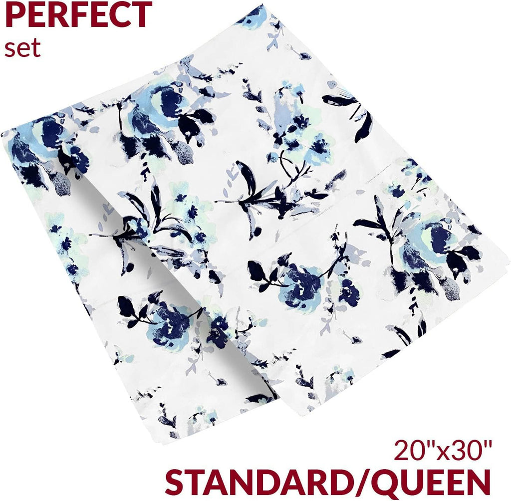 Mellanni Pillow Cases - Luxury, Extra Soft, Cooling Pillow Covers - 2 PC Iconic Collection Pillowcases - Envelope Closure (Standard/Queen 2…
