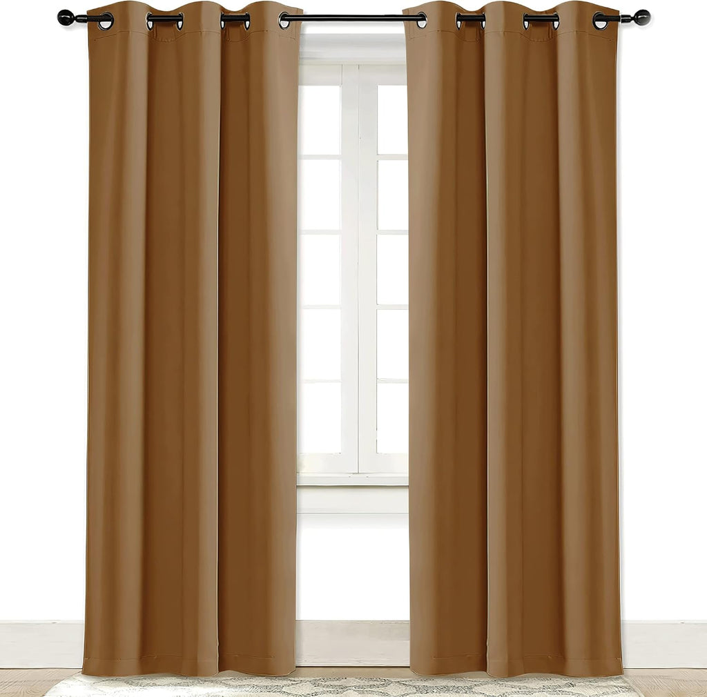 NICETOWN Window Curtain Blackout Drape Panel 3 Pass Microfiber Noise Reducing Thermal Insulated Window Drapery with Grommet (Single…