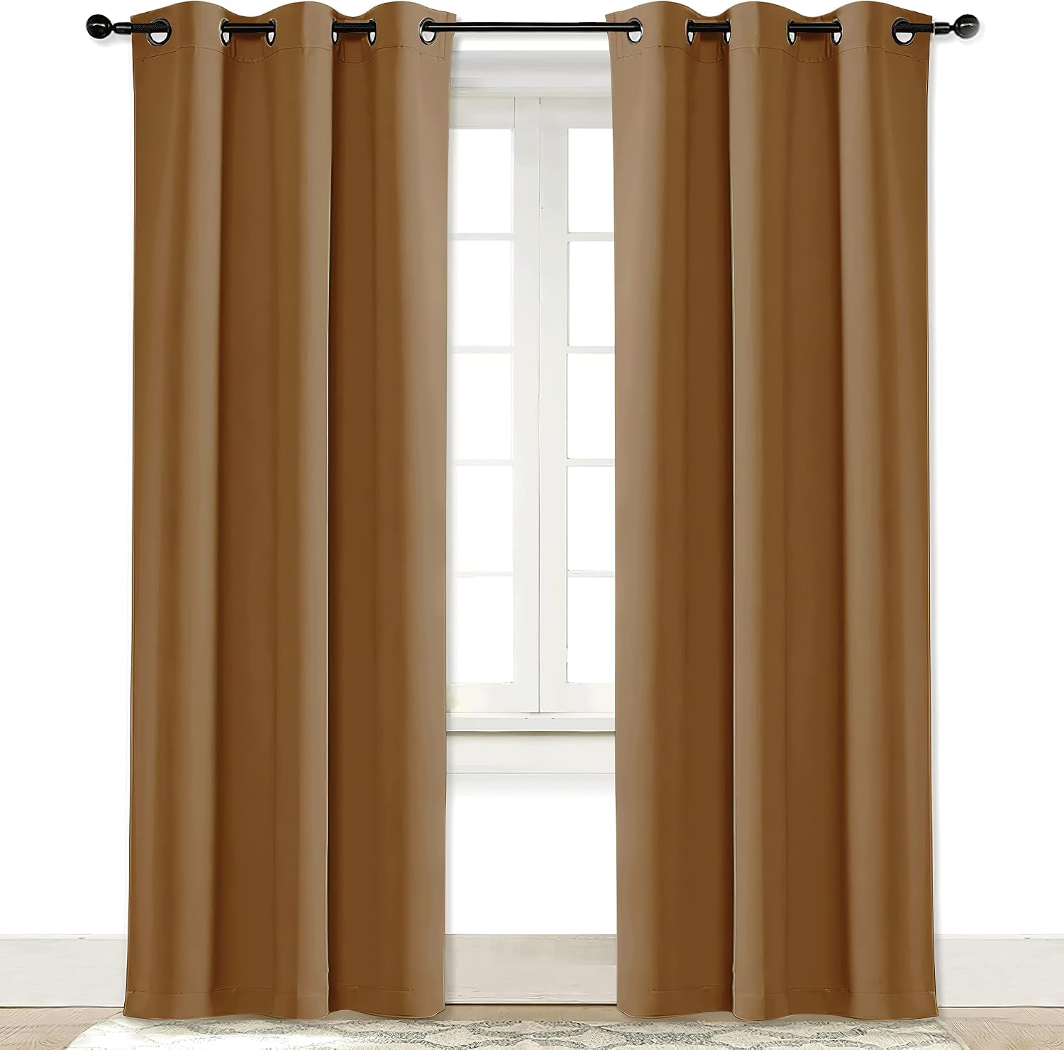 NICETOWN Window Curtain Blackout Drape Panel 3 Pass Microfiber Noise Reducing Thermal Insulated Window Drapery with Grommet (Single…